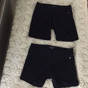 Bundle of 2 Danskin Athletic Black Shorts SZS